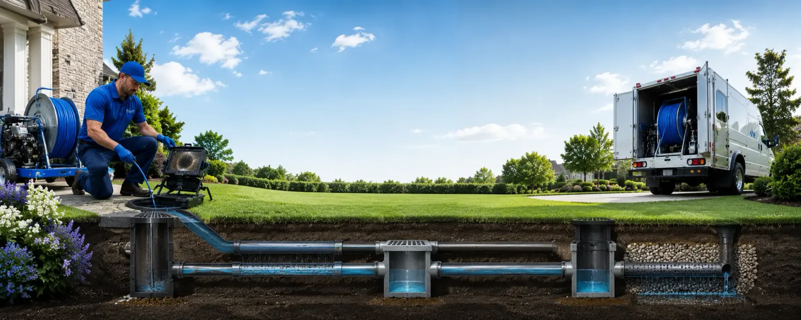 Outdoor drain cleaning information for Cade, LA